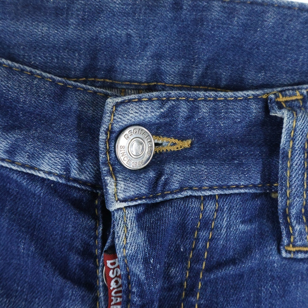 DSQUARED2(ディースクエアード) 18SS リペア加工 デニムパンツ インディゴ S71LB0454 S30342