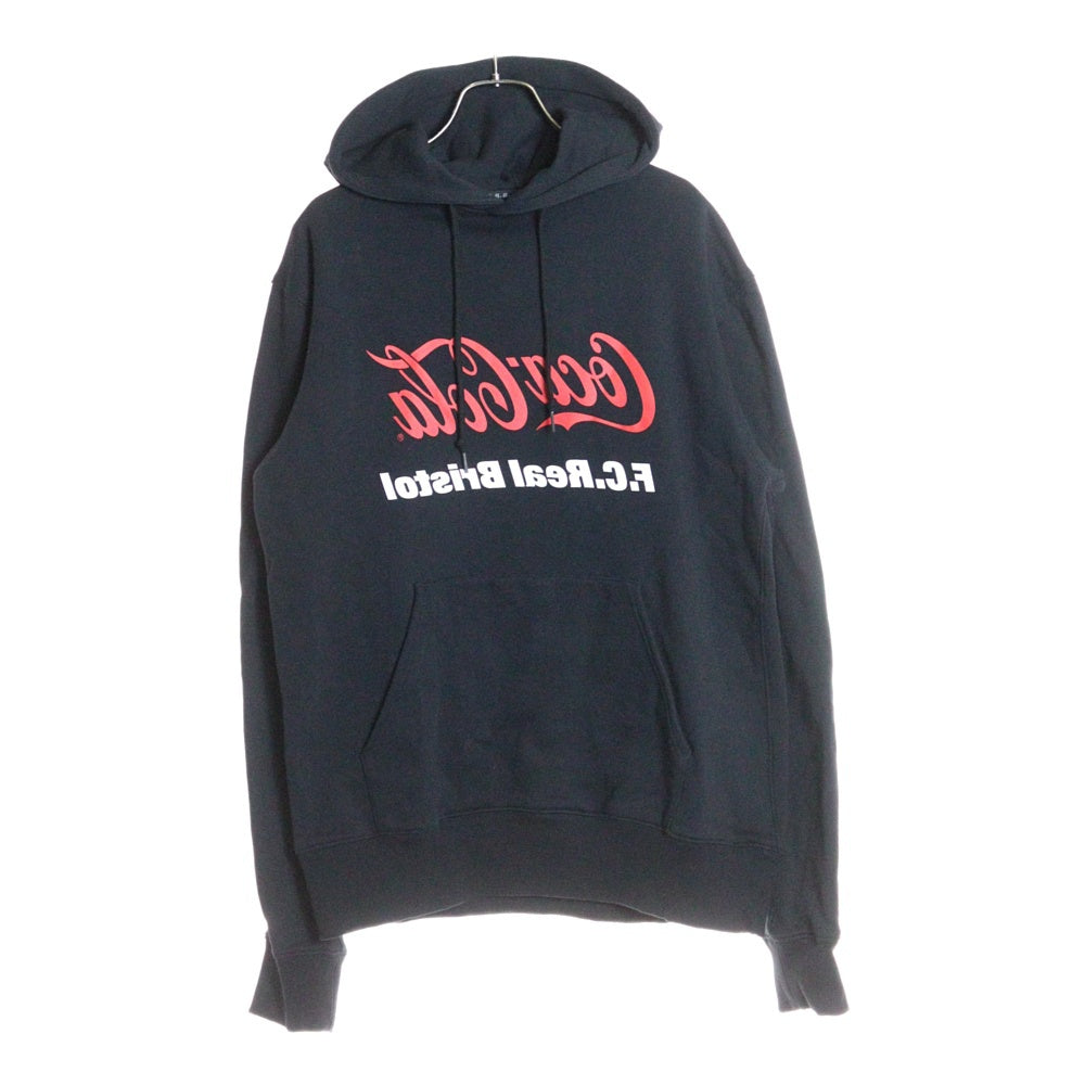 F.C.R.B./F.C.Real Bristol/FCRB(エフシーアールビー/エフシーレアルブリストル) 20SS × コカ コーラ ミラーロゴ フーディー スウェット プルオーバーパーカー ブラック FCRB-200016