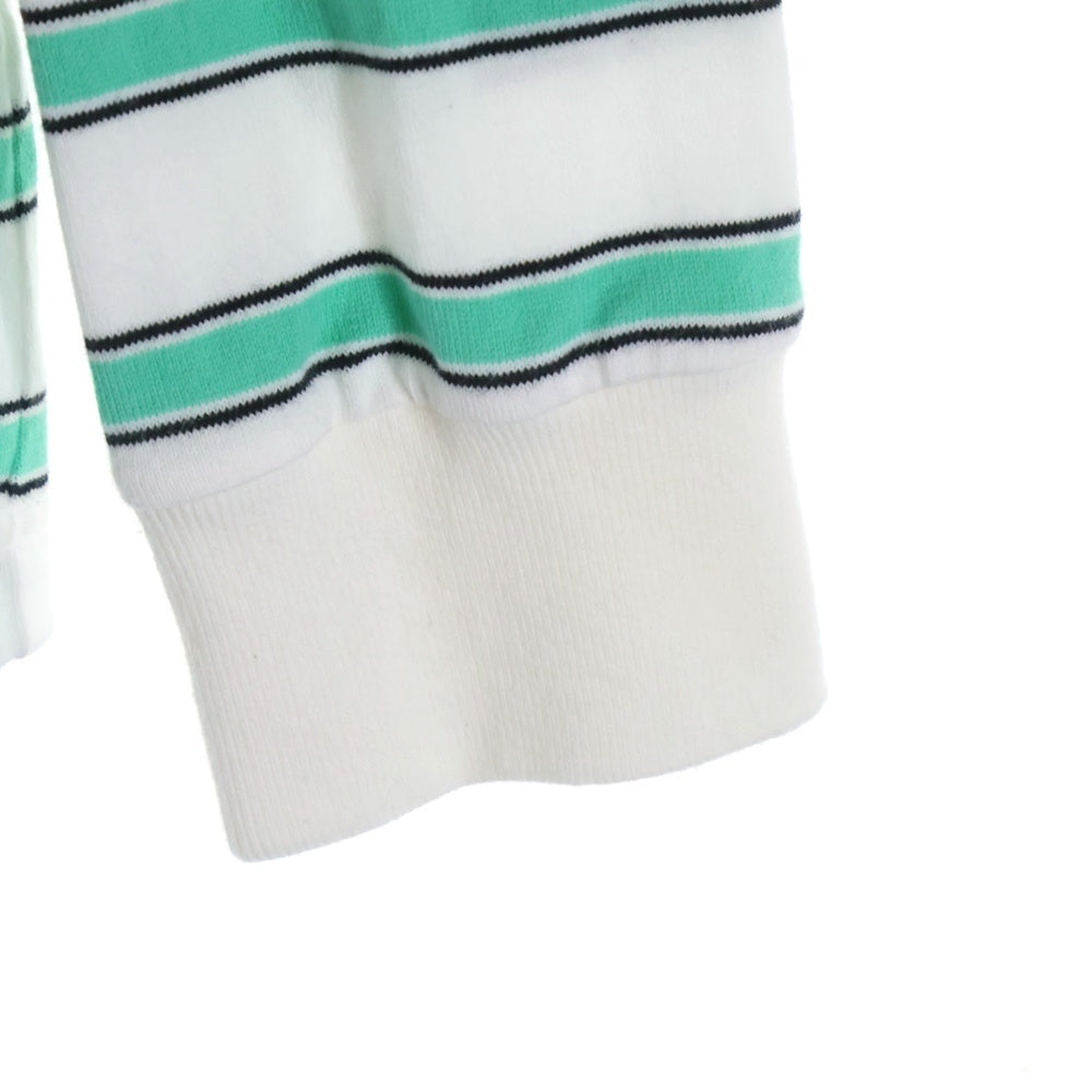 F.C.R.B./F.C.Real Bristol/FCRB(エフシーアールビー/エフシーレアルブリストル) 20SS L/S BORDER POCKET TEE ボーダー ポケット 長袖 Tシャツ ホワイト/グリーン