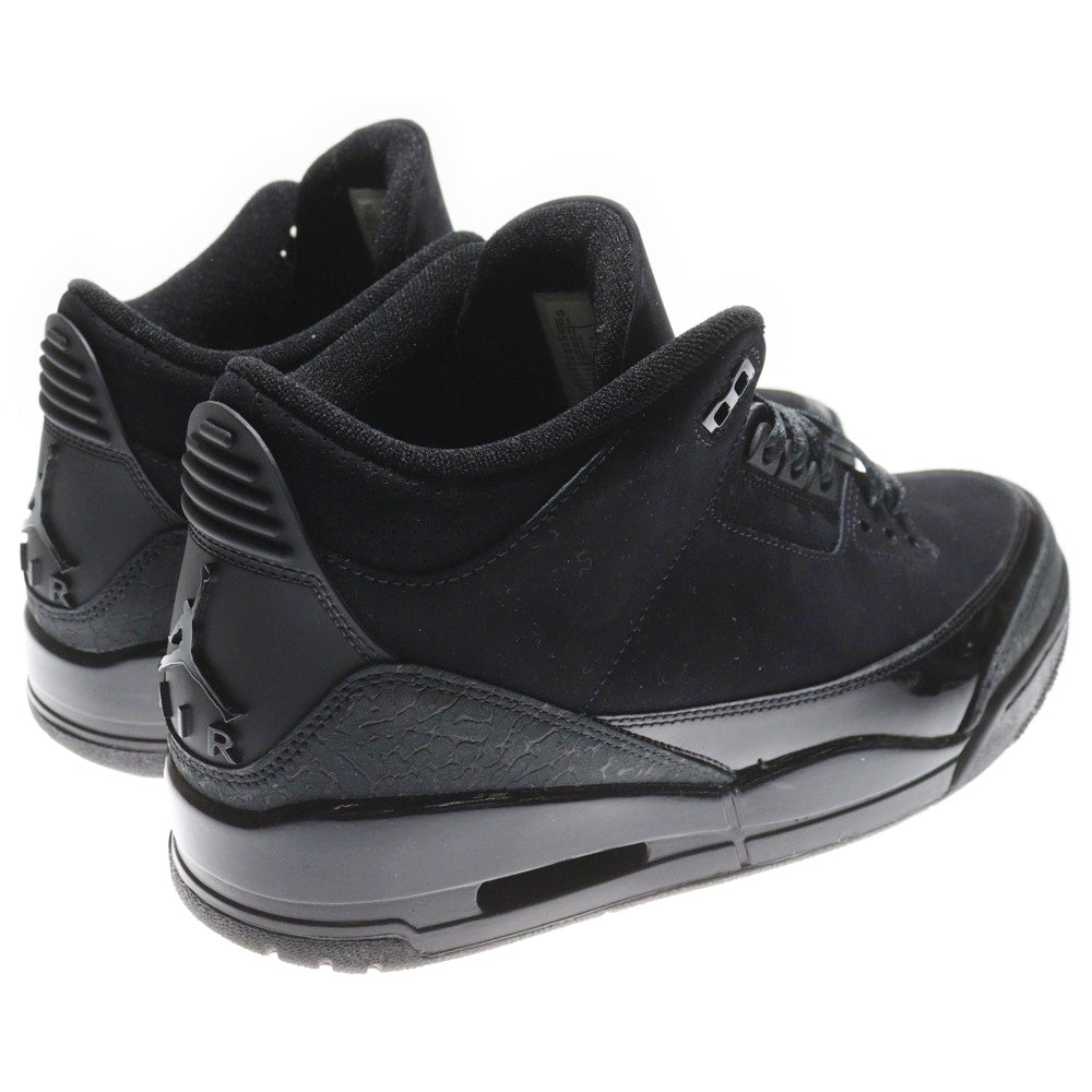 NIKE(ナイキ) AIR JORDAN 3 RETRO BLACK CAT エアジョーダン3 レトロ ブラックキャット ハイカットスニーカー ブラック US10/28cm CT8532-001