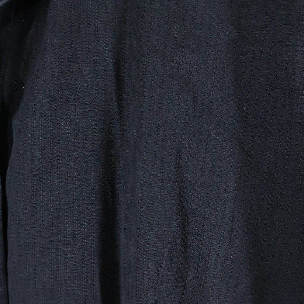 NO BRAND(ノーブランド) ICB アイシービー コットン ボタンフライ 長袖シャツ ブラック