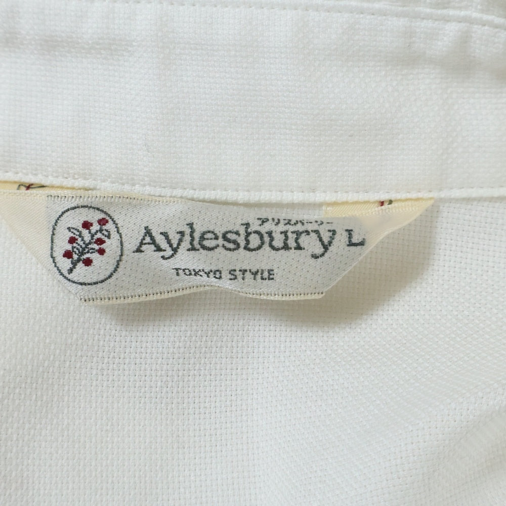 NO BRAND(ノーブランド) AYLESBURY アリスバーリー コットン ボタンフライ 長袖シャツ ホワイト レディース