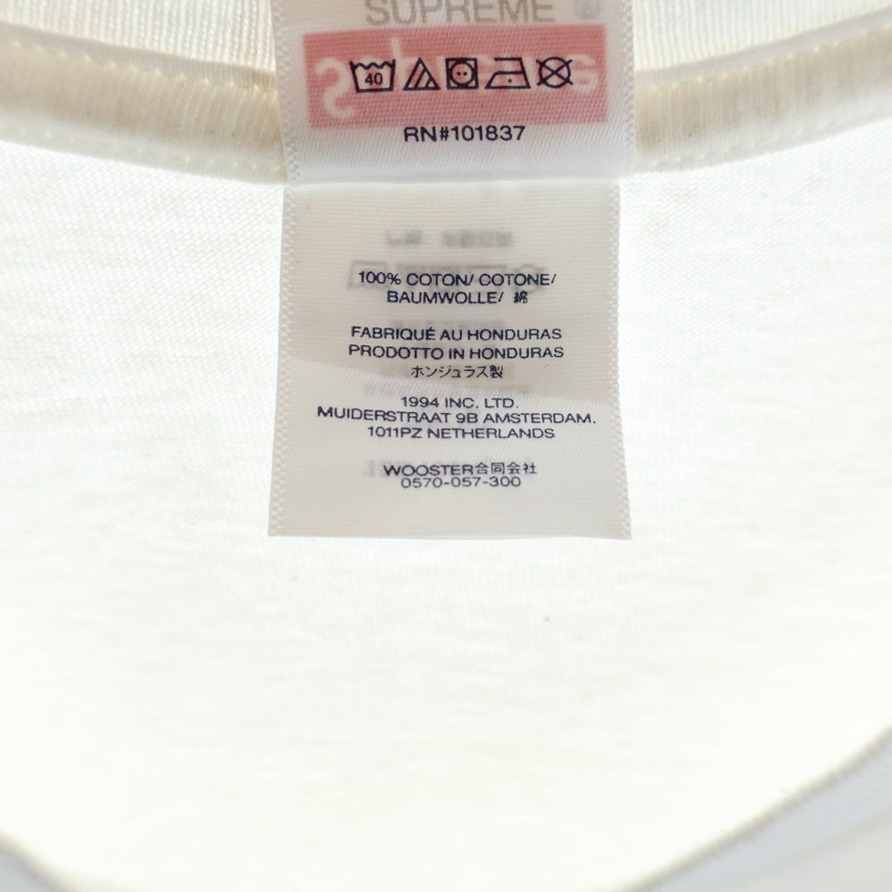 SUPREME(シュプリーム) 24AW 4 Life Tee フォーライフ 両面プリントTシャツ 半袖クルーネックカットソー ホワイト