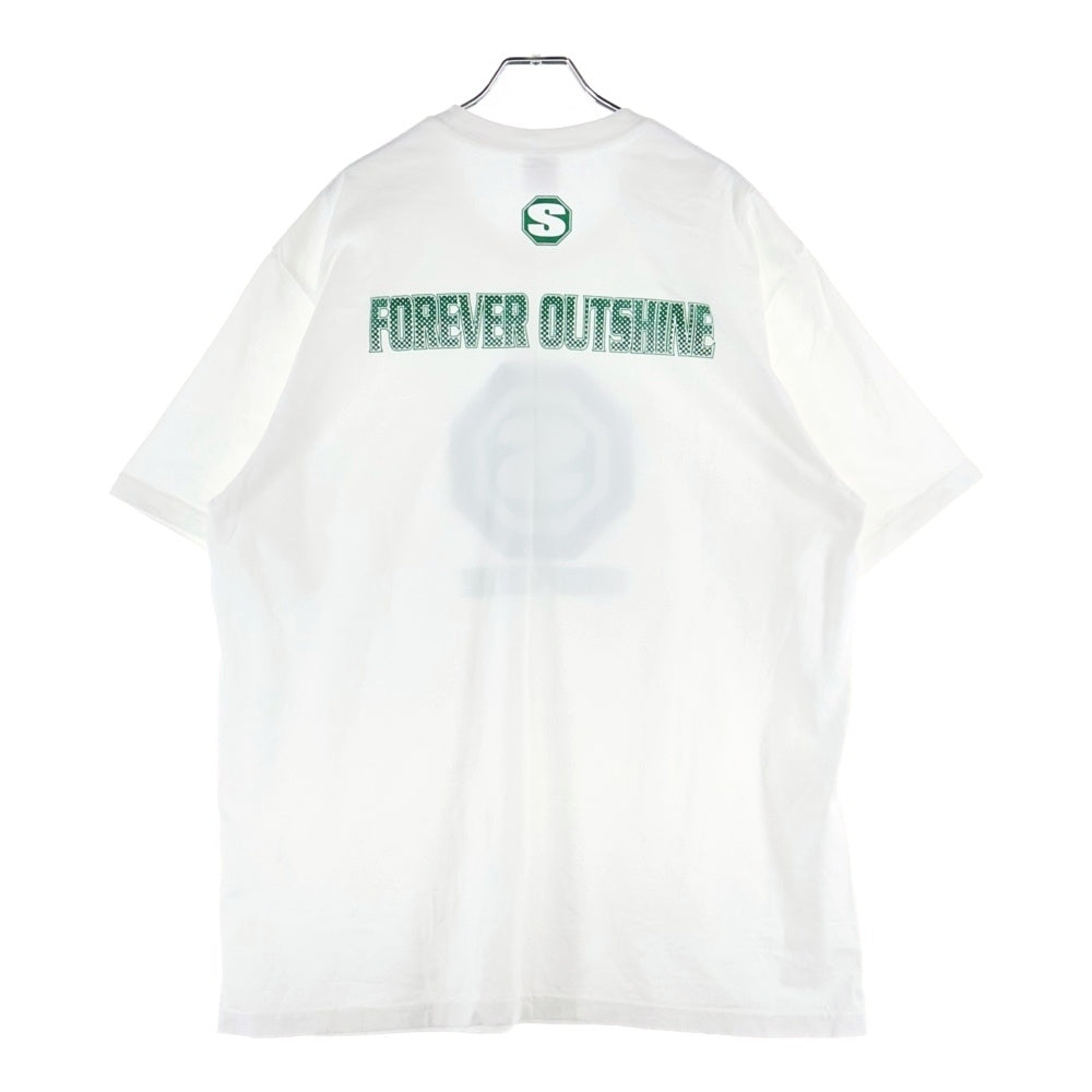 SUPREME(シュプリーム) 24AW Blockbuster Tee ブロックバスター フロントラメプリントTシャツ 半袖クルーネックカットソー ホワイト