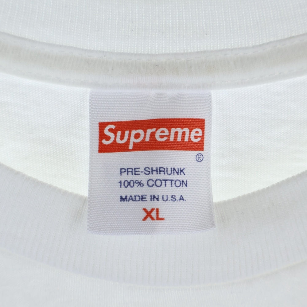 SUPREME(シュプリーム) 24SS Records Tee レコードロゴTシャツ 半袖クルーネックカットソー ホワイト