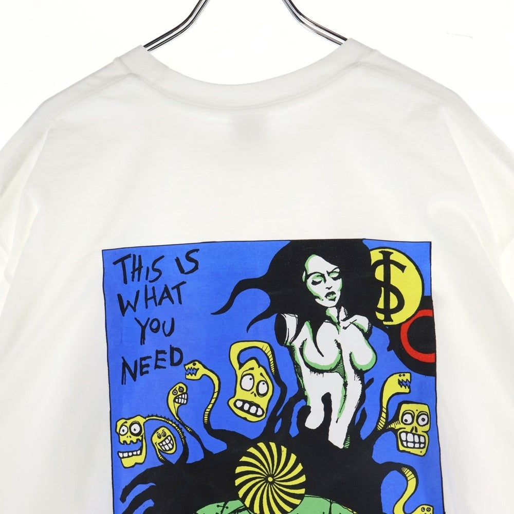 SUPREME(シュプリーム) 25AW Fuckin Blowout Tee ファッキンブローアウト 両面イラストプリントTシャツ 半袖クルーネックカットソー ホワイト