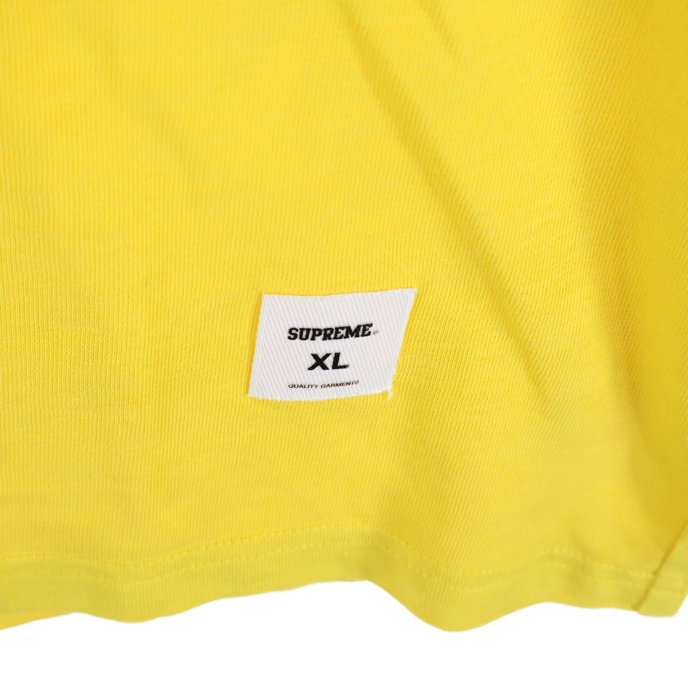 SUPREME(シュプリーム) 25SS Mental S/S Top メンタル フロントロゴプリントTシャツ 半袖クルーネックカットソー イエロー
