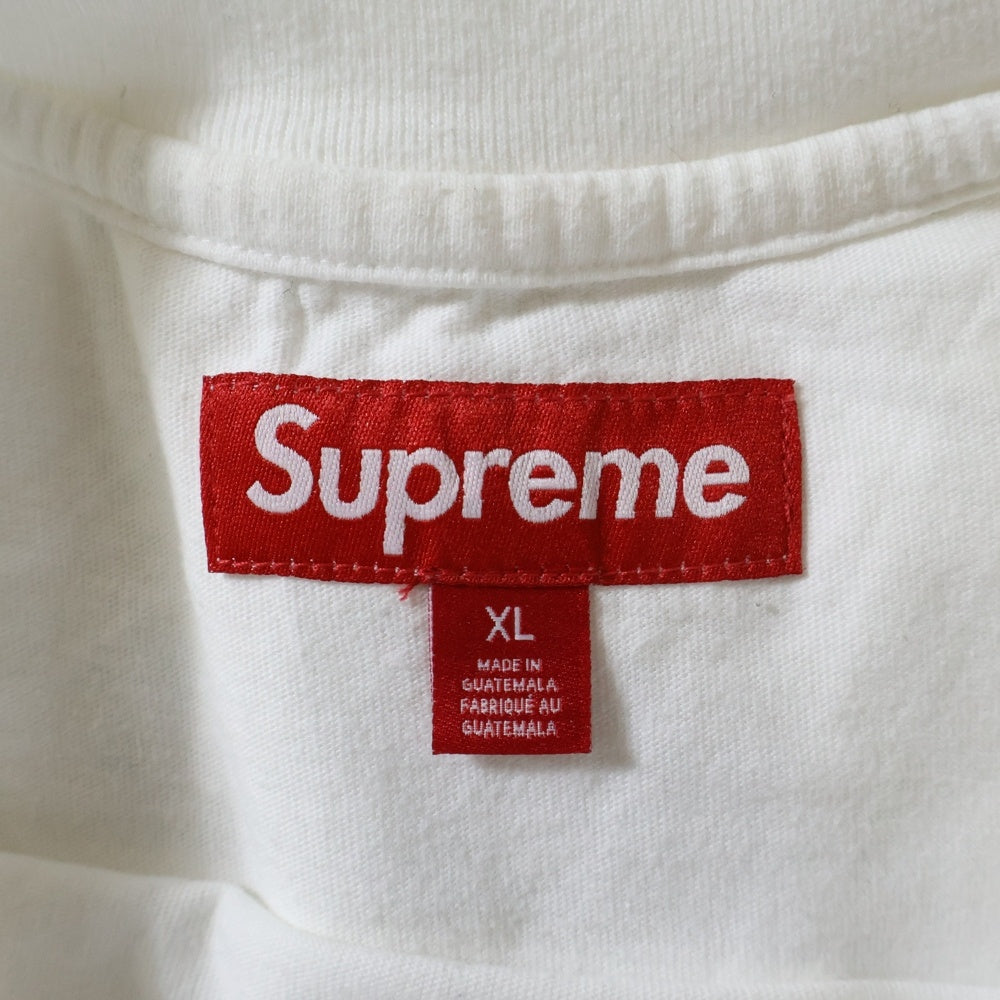 SUPREME(シュプリーム) 24SS Old English S/S Top オールドイングリッシュ フロントロゴ刺繍Tシャツ 半袖クルーネックカットソー ホワイト