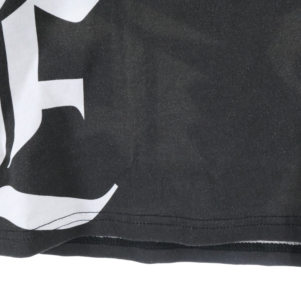 SUPREME(シュプリーム) 25AW ×Fox Racing L/S Top フォックスレーシング 両面サンダー ロゴプリントTシャツ 長袖クルーネックカットソー ブラック/ホワイト