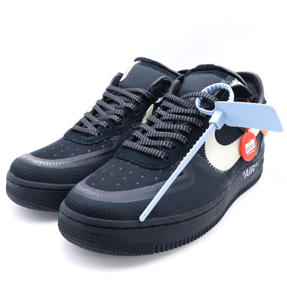 NIKE(ナイキ) ×OFF-WHITE THE 10 AIR FORCE 1 LOW オフホワイト エアフォース1 ローカットスニーカー ブラック US9.5/26.5cm AO4606-001