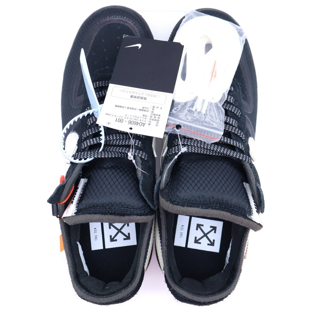 NIKE(ナイキ) ×OFF-WHITE THE 10 AIR FORCE 1 LOW オフホワイト エアフォース1 ローカットスニーカー ブラック US9.5/26.5cm AO4606-001