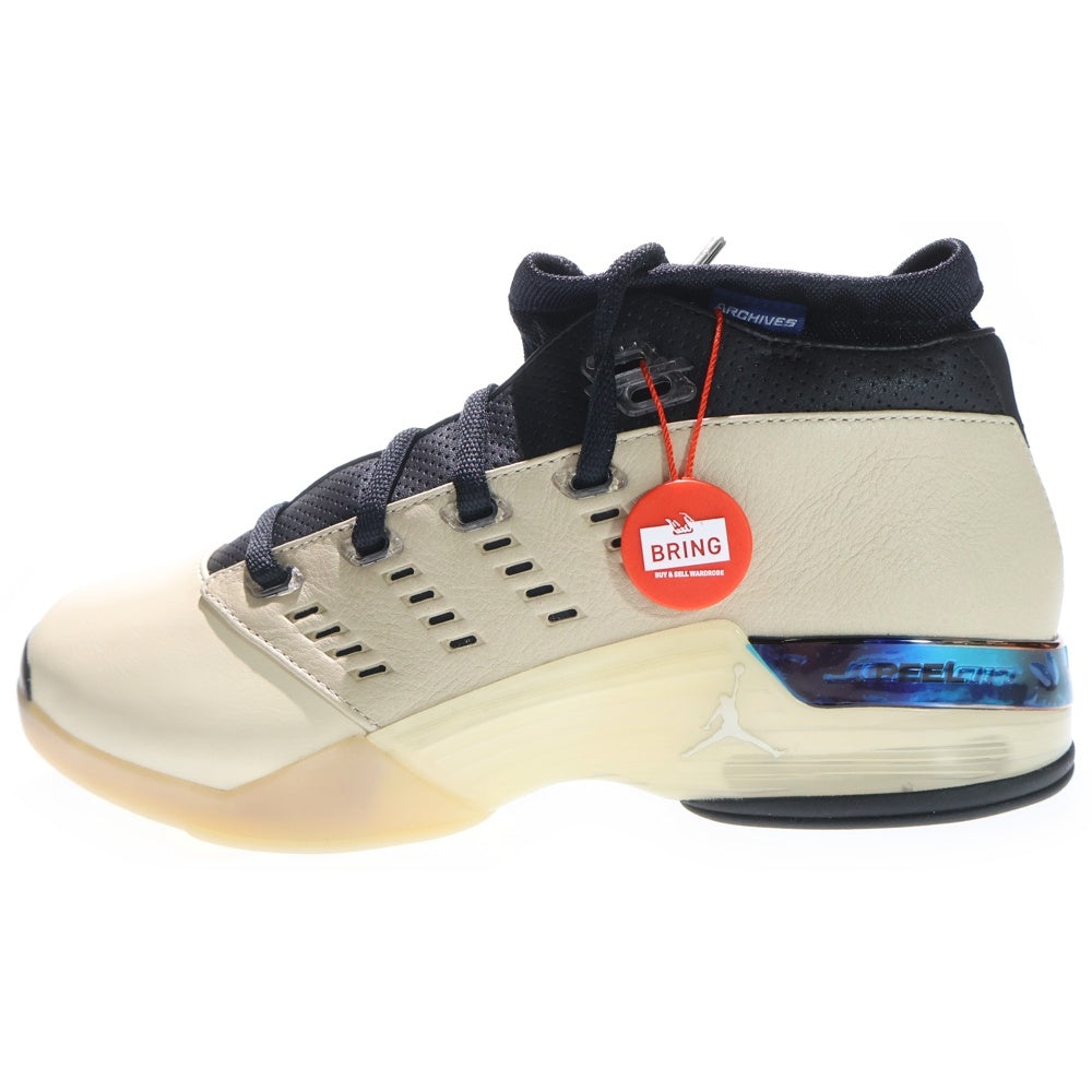NIKE(ナイキ) ×Infinite Archives AIR JORDAN 17 インフィニティ アーカイブ エアジョーダン 17 ハイカットスニーカー ベージュ/ブラック US9/27cm IH0177-200