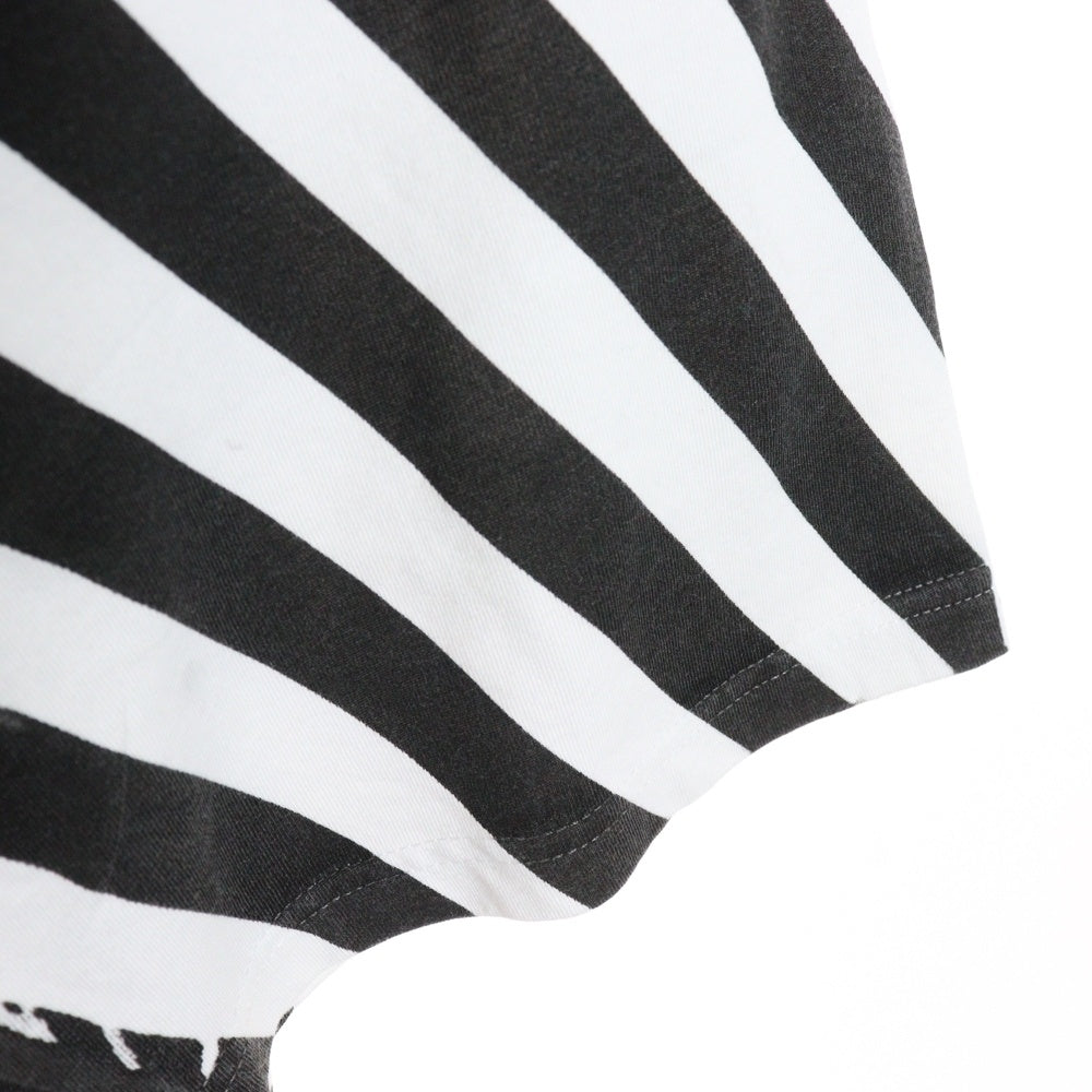 SUPREME(シュプリーム) 24SS Overprint Stripe S/S Top オーバープリント ボーダーTシャツ 半袖クルーネックカットソー ブラック/ホワイト