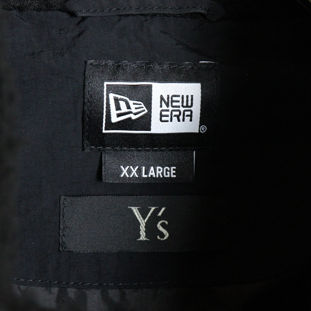 Y's(ワイズ) ×NEW ERA BOA BLOUSON ニューエラ ロゴパッチ ジップアップジャケット ボアブルゾン ブラック レディース YL-T83-952