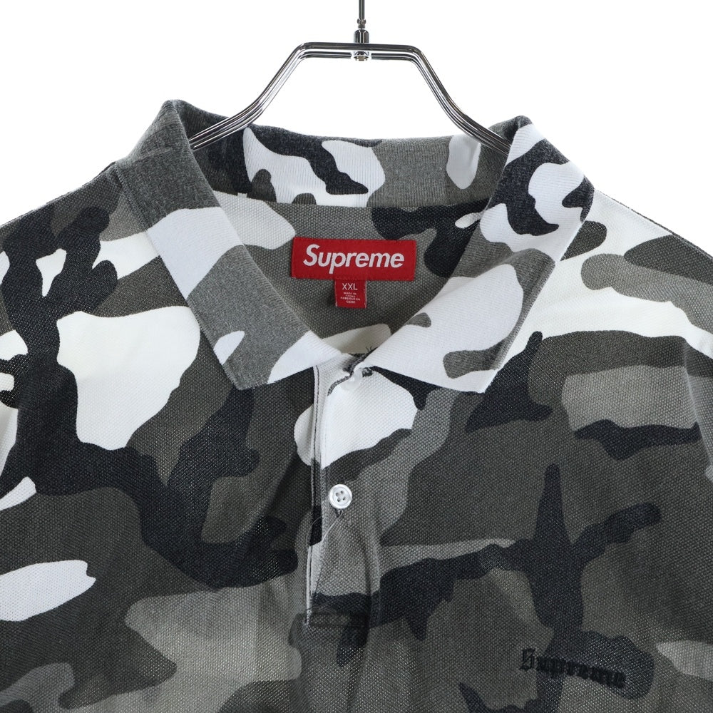 SUPREME(シュプリーム) 25SS Washed Camo Polo ウォッシュ加工 カモ柄