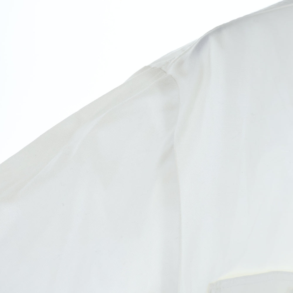 UNIFORM EXPERIMENT(ユニフォームエクスペリメント) 21SS DOUBLE POCKET BIG SHIRT ダブルポケット コットン ビッグ長袖シャツ ホワイト UE-210024