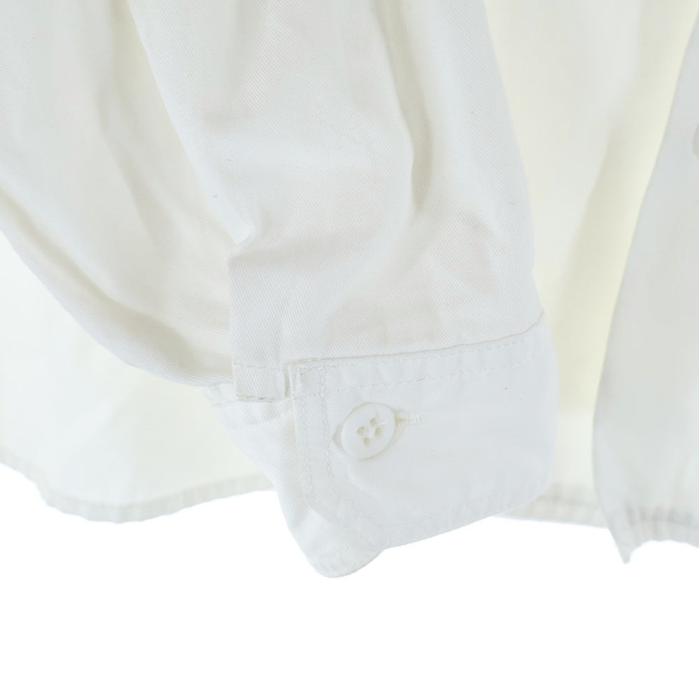 UNIFORM EXPERIMENT(ユニフォームエクスペリメント) 21SS DOUBLE POCKET BIG SHIRT ダブルポケット コットン ビッグ長袖シャツ ホワイト UE-210024