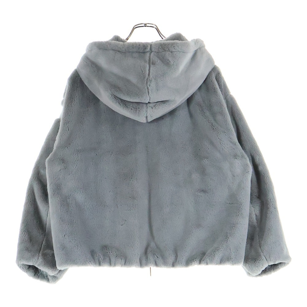 TATRAS(タトラス) 22AW YUMOLA ユモラ アームロゴデザイン ダブルポケット フーデッド ボアジャケット レディース グレー LTAT22A4906-L