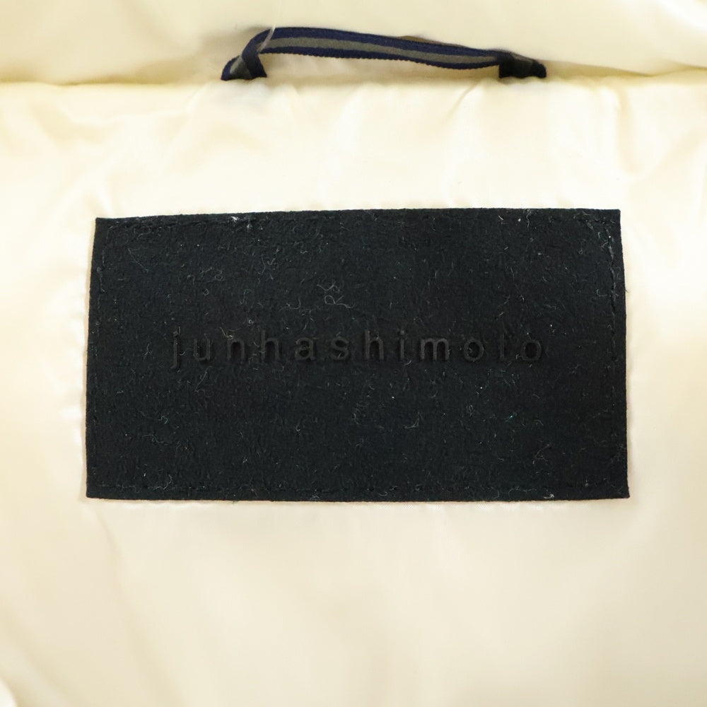 jun hashimoto(ジュンハシモト) 3WAY DOWN VEST ジップアップ フーデットダウンベスト ホワイト
