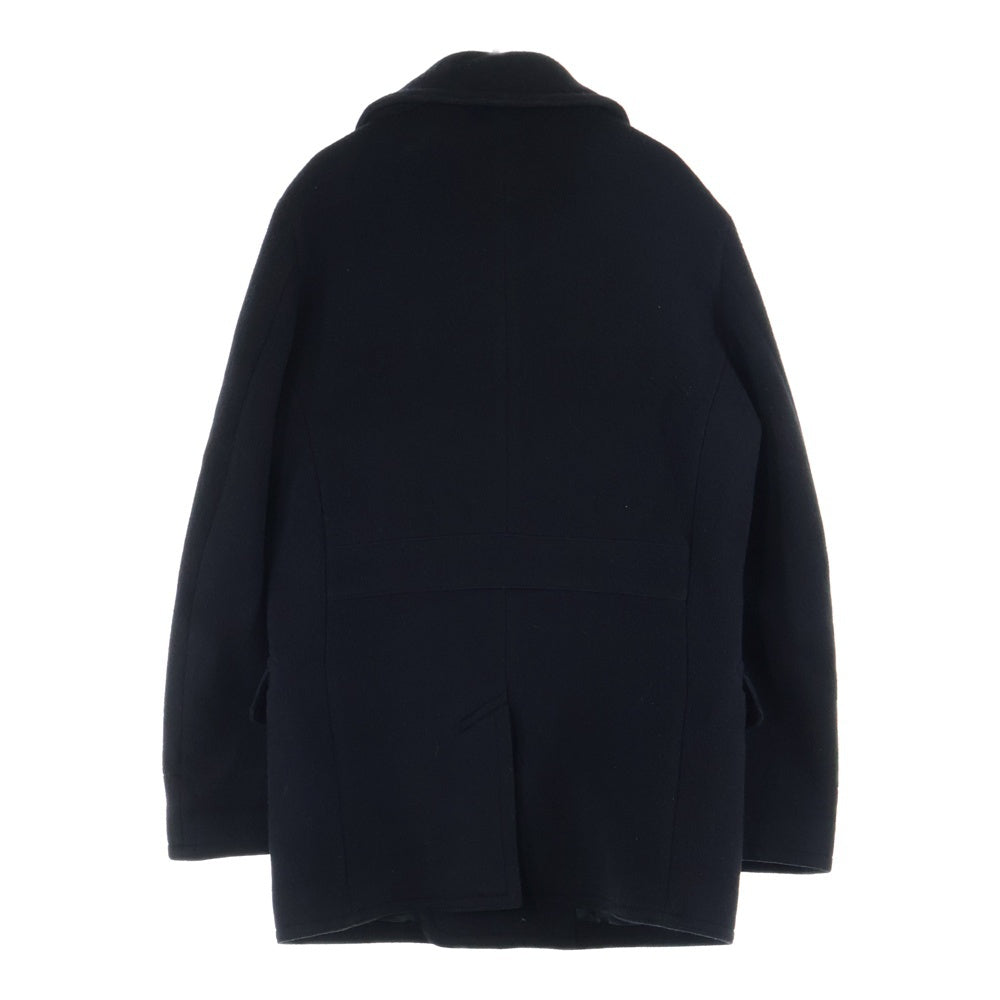 1 PIU 1 UGUALE 3(ウノピゥウノウグァーレトレ) ×YOSHIMASA HOSHIBA 13 STAR 10 BUTTON P-COAT 干場義雅 13スター 10ボタン ミリタリー ウールPコート ジャケット ブラック MRC118