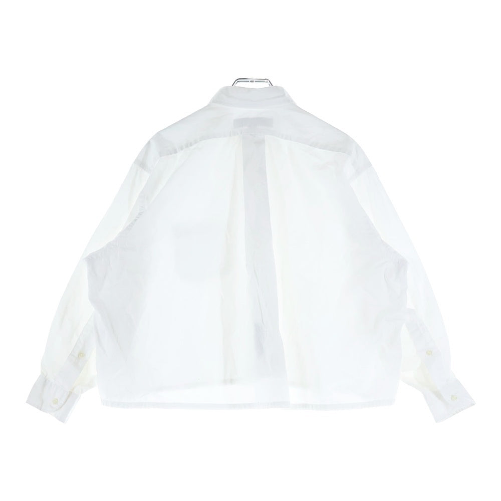 INDIVIDUALIZED SHIRTS(インディビジュアライズド シャツ) ワイド クロップドシャツ レディース ホワイト