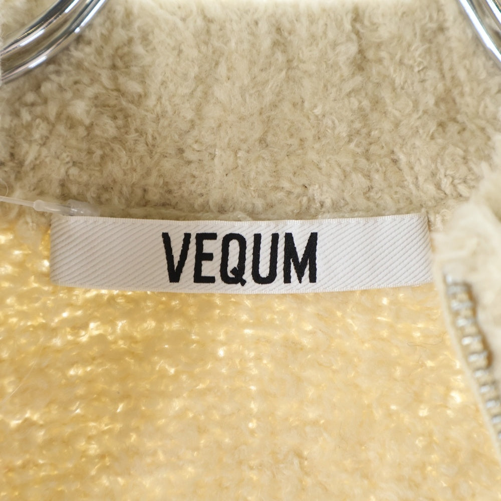 NO BRAND(ノーブランド) VEQUM / ベクム CURL KNIT VEST カールニットベスト ベージュ レディース