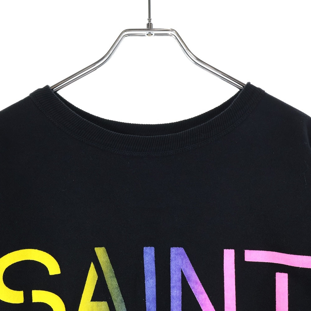 SAINT MICHAEL(セントマイケル) 25AW CRW NECK SWET クルーネックスウェットトレーナー ブラック SM-HR1-0000-044