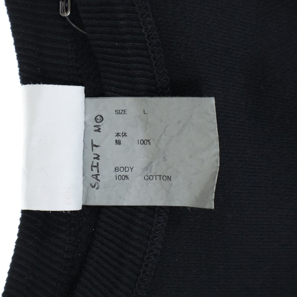 SAINT MICHAEL(セントマイケル) 25AW CRW NECK SWET クルーネックスウェットトレーナー ブラック SM-HR1-0000-044