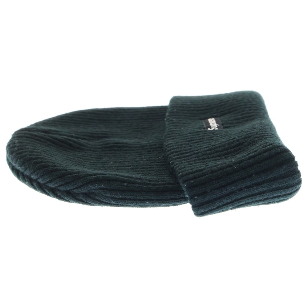 SUPREME(シュプリーム) 20AW Wide Rib Beanie ワイドリブ スモールボックスロゴ アクリルニットビーニー ニット帽 帽子 ブラック