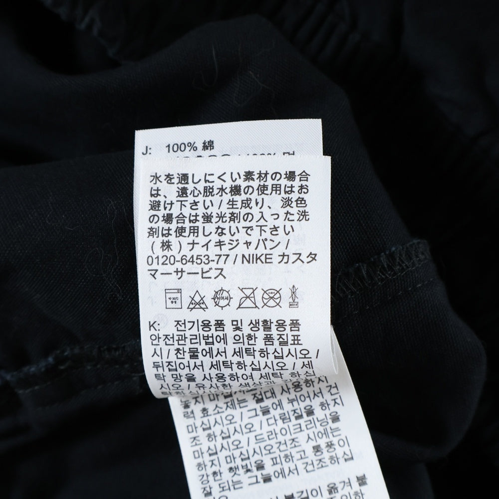 NIKE(ナイキ) AS M NSW TREND SHORT トレンドショーツ ロゴワッペン刺繍 コットンハーフパンツ ブラック FB7266-010