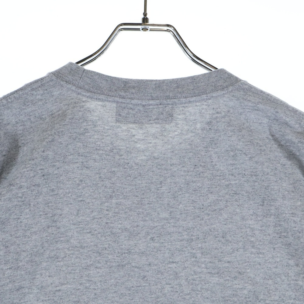 WIND AND SEA(ウィンダンシー) SAY CHEESEA TEE フロントマウス刺繍Tシャツ 半袖クルーネックカットソー グレー WDS-CS-351