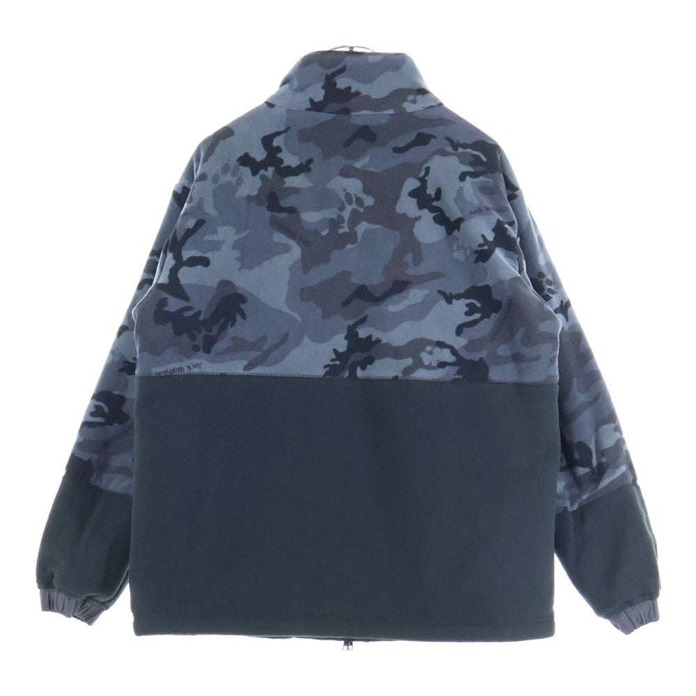 Jack Wolfskin(ジャック ウルフスキン) JP RV WINTER RECON JACKET リバーシブル ウィンターリーコンジャケット フリース ナイロン ジップアップブルゾン ブラック/グレー