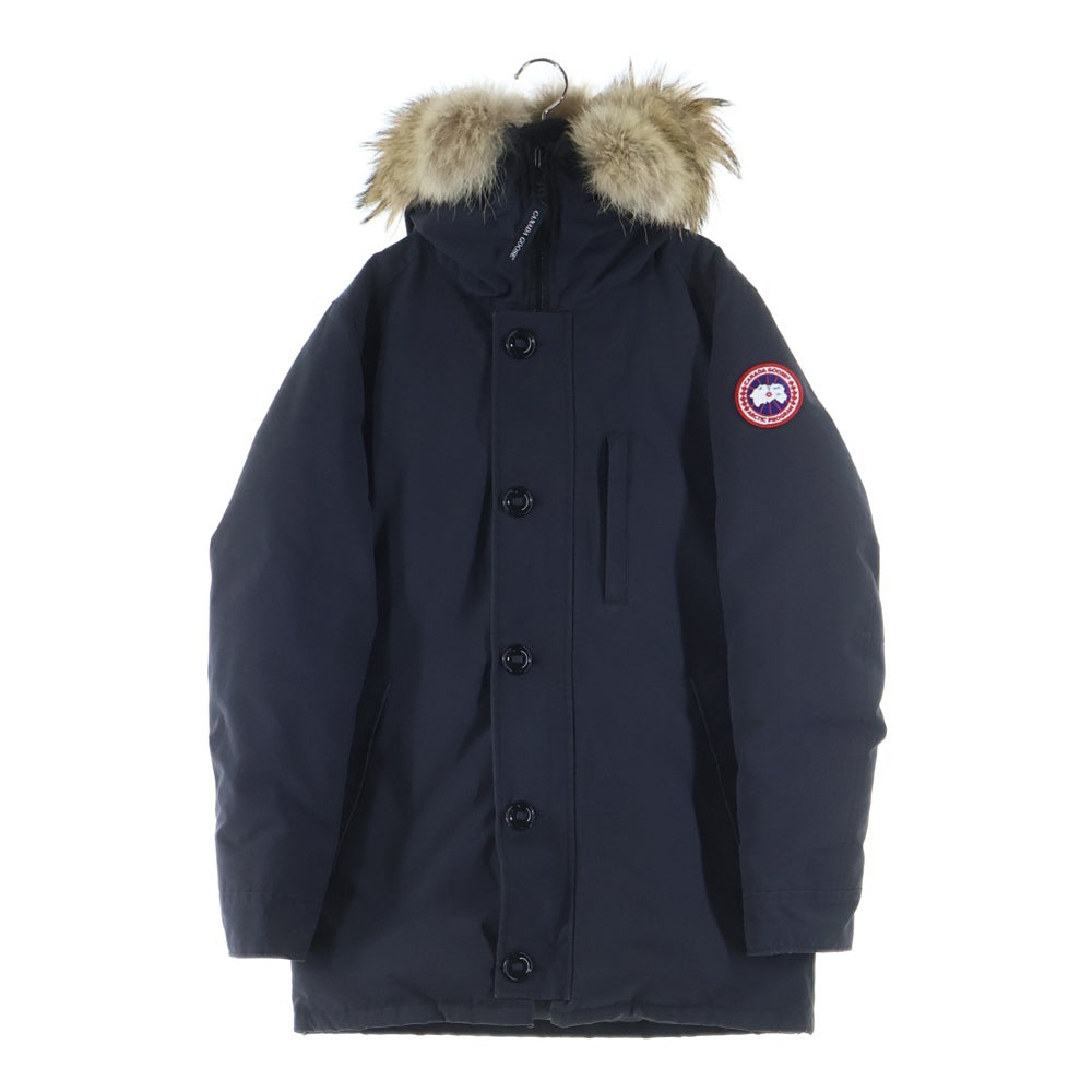 CANADA GOOSE(カナダグース) JASPER PARKA ジャスパーパーカー マルチポケット ジップアップ ファーフーデッドダウンジャケット ネイビー 3438JM