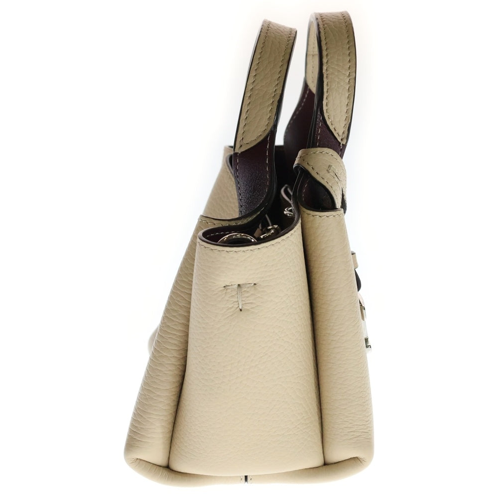 TOD'S(トッズ) Tタイムレス レザー 2WYA ハンドバック ショルダーバッグ ベージュ レディース