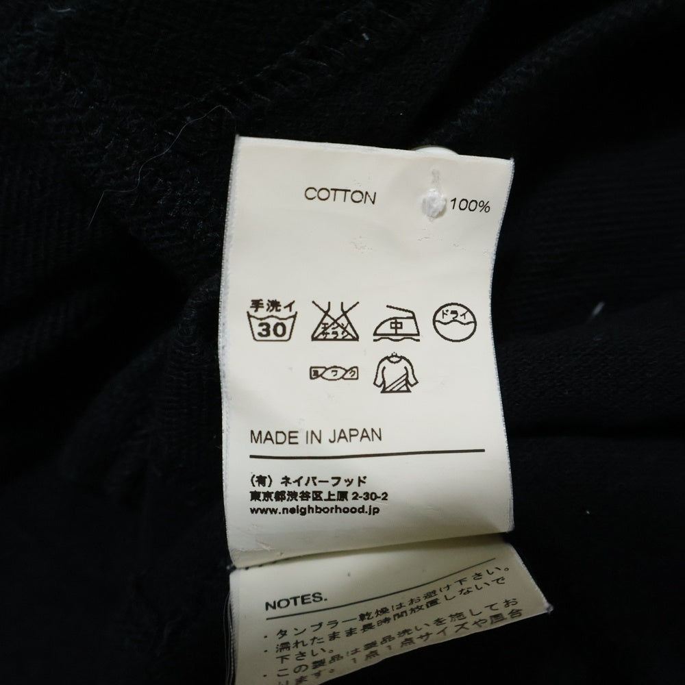NEIGHBORHOOD(ネイバーフッド) 10SS FINKS.LINE/C-POLO.SS 胸ロゴ刺繍 半袖コットンポロシャツ ブラック 101UNNH-CSM01