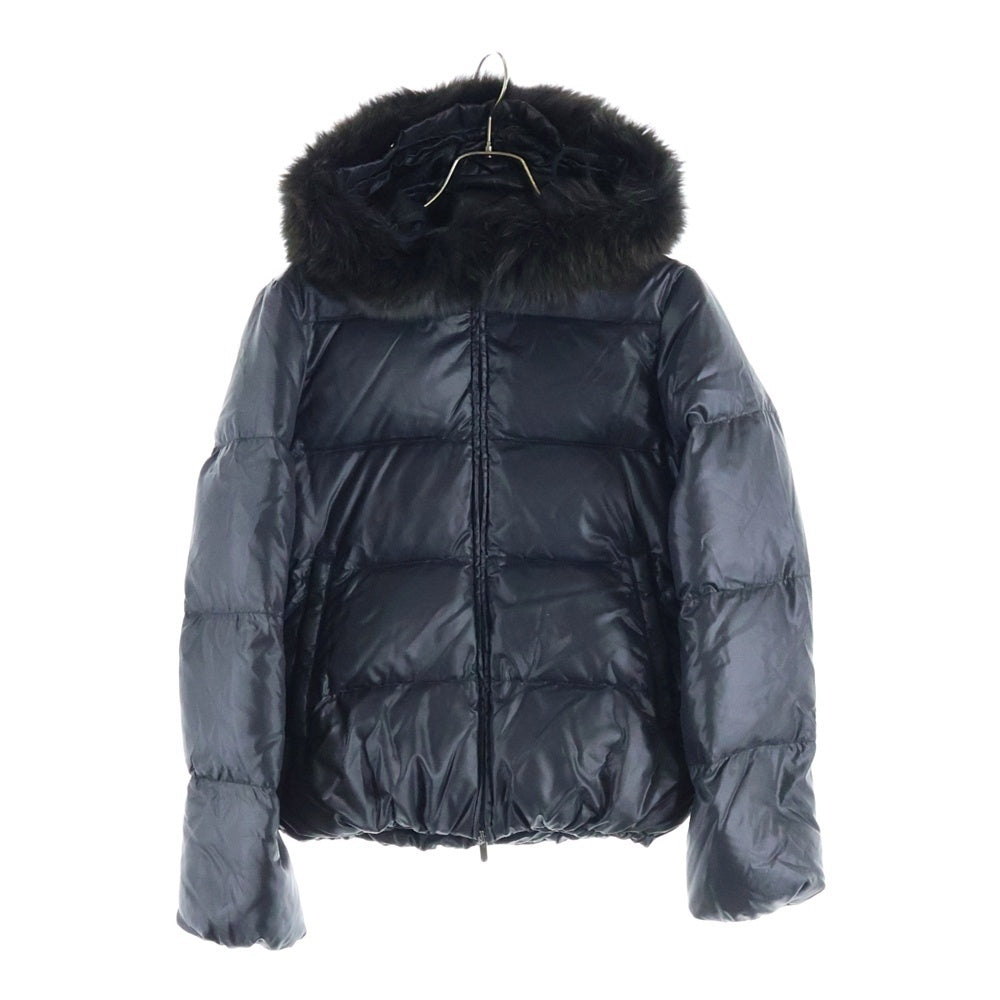 DUVETICA(デュベティカ) GOCCIA ゴッチャ デザイン ダブルポケット フーデッド ジップアップ ダウンジャケット ブラック FGC-1001R