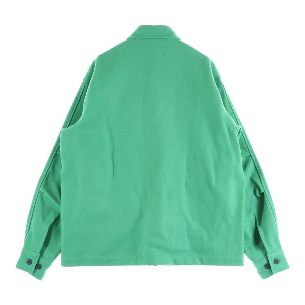 Palace Skateboards(パレススケートボーズ) WOOL SHIRT JACKET SWEET PEA GREEN ロゴデザイン ウールシャツジャケット グリーン