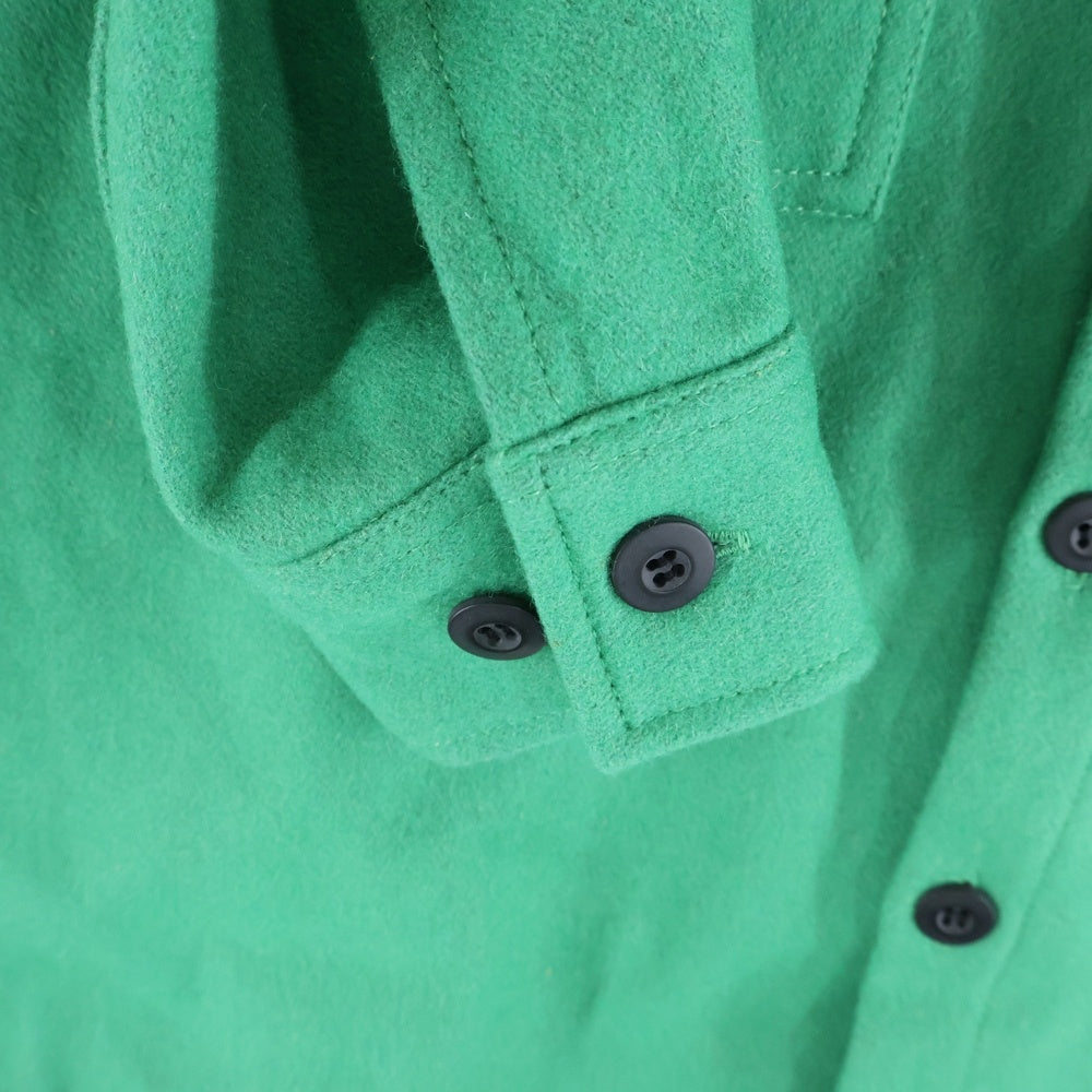 Palace Skateboards(パレススケートボーズ) WOOL SHIRT JACKET SWEET PEA GREEN ロゴデザイン ウールシャツジャケット グリーン