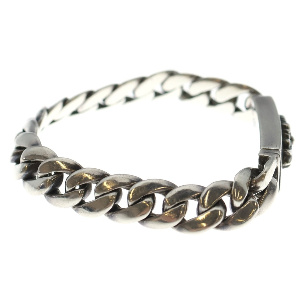 CHROME HEARTS(クロムハーツ) ID BBY FLRL CRS ベイビーIDフローラルクロス シルバーブレスレット 19LINK BCA154