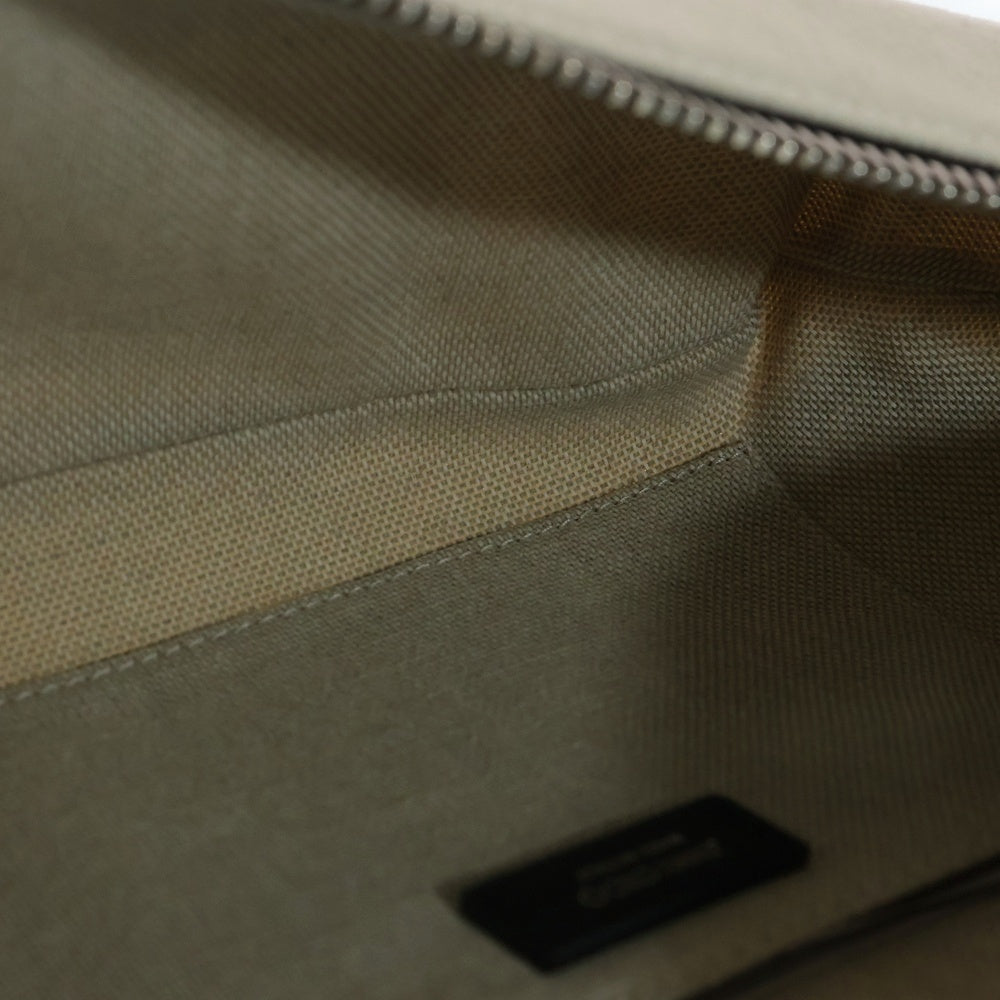 JIMMY CHOO(ジミーチュウ) FINSLEY フィンズリー フロントロゴ キャンバスボディバッグ アイボリー