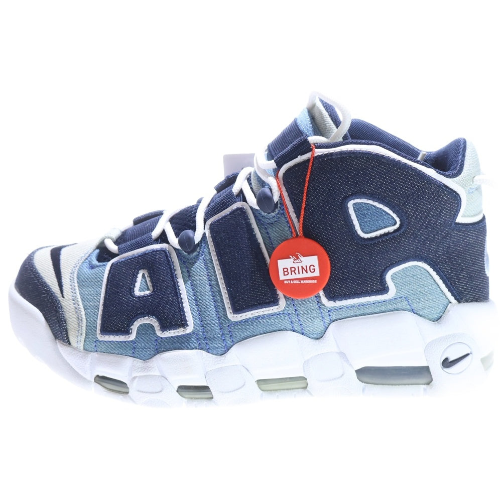 NIKE(ナイキ) AIR MORE UPTEMPO 96 DENIM エアモアアップテンポ デニム ローカットスニーカー レディース インディゴ US7.5/25.5cm CJ6125-100