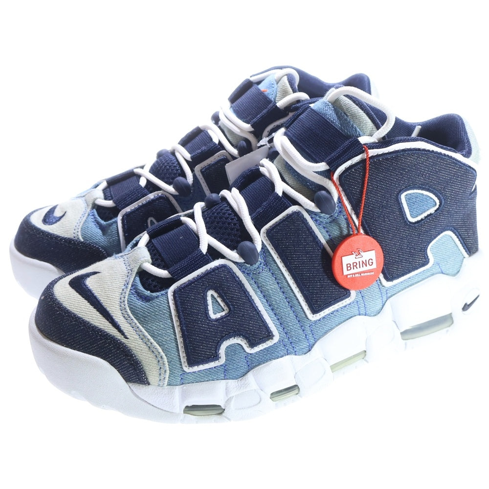 NIKE(ナイキ) AIR MORE UPTEMPO 96 DENIM エアモアアップテンポ デニム ローカットスニーカー レディース インディゴ US7.5/25.5cm CJ6125-100