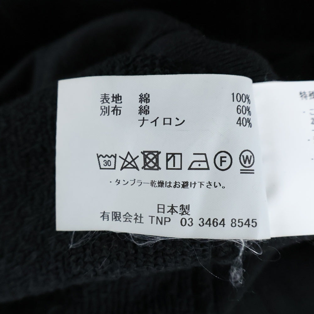 nonnative(ノンネイティブ) 19SS DWELLER HOODY COTTON SWEAT OVERDYED ドウェラー コットン オーバーダイド プルオーバースウェットパーカー フーディー ブラック NN-C3551