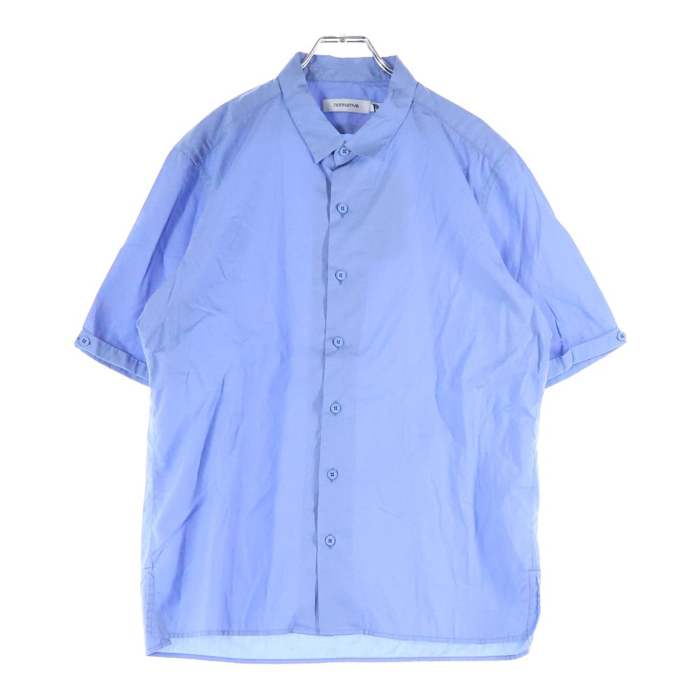 nonnative(ノンネイティブ) 17SS CLEAK SHIRT S/S COTTON BROAD クリーク ブロード ショートスリーブ コットンシャツ ブルー NN-S3124
