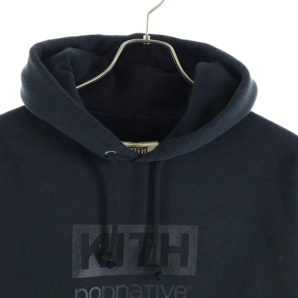 nonnative(ノンネイティブ) 17AW ×KITH TRAINER HOODY TERRY トレーナー テリー プルオーバースウェットパーカー フーディー ブラック NN-KITH-C001
