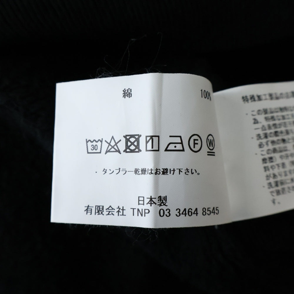 nonnative(ノンネイティブ) 17AW ×KITH TRAINER HOODY TERRY トレーナー テリー プルオーバースウェットパーカー フーディー ブラック NN-KITH-C001