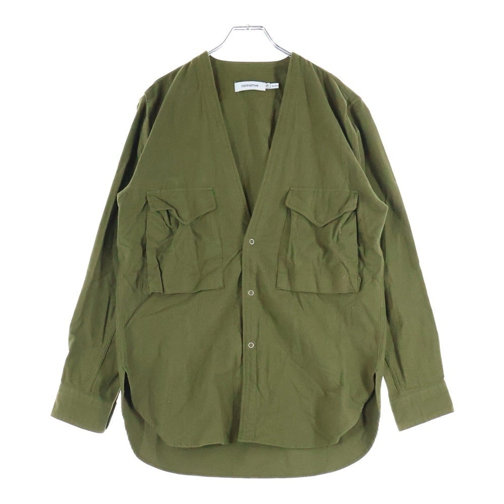 nonnative(ノンネイティブ) 19AW CARPENTER SHIRT JACKET COTTON FLANNEL カーペンター フランネル コットン シャツジャケット カーキ NN-SJ3603