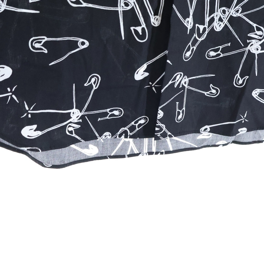 BLACK COMME des GARCONS(ブラックコムデギャルソン) 16AW AD2016 総柄 ロングスリーブ コットンシャツ ブラック 1R-B001