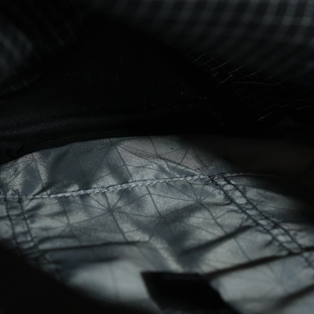 GREGORY(グレゴリー) ロゴパッチ チェック柄 ウエストボディバッグ ブラック/ホワイト