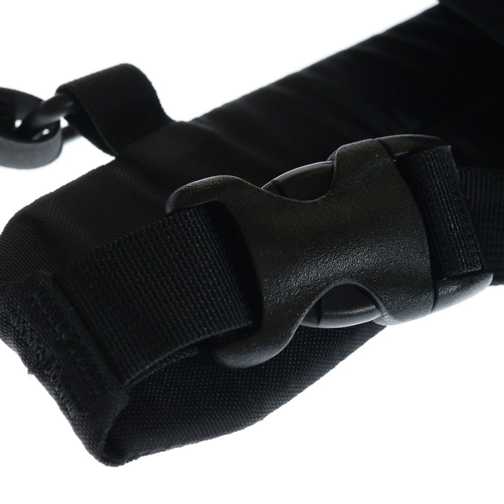 GREGORY(グレゴリー) ロゴパッチ チェック柄 ウエストボディバッグ ブラック/ホワイト